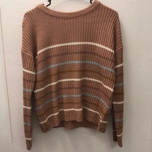 Pink Rose Cropped Crewneck Sweater